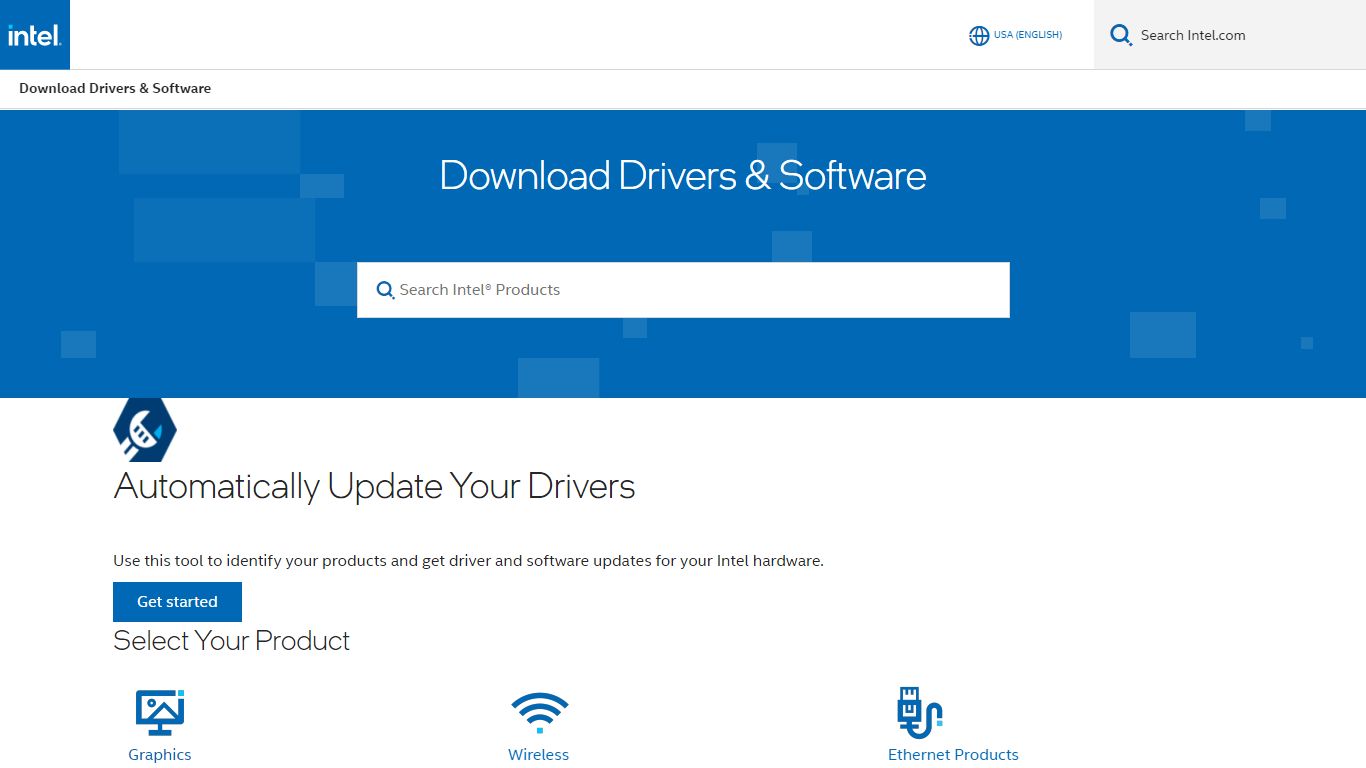 Download Intel Drivers and Software